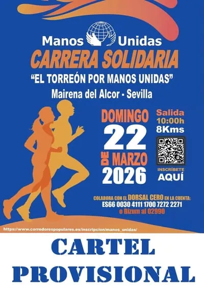 Cartel II Carrera Popular El Torreón por Manos Unidas