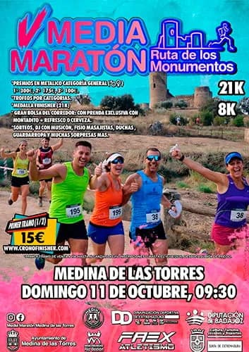 Cartel Carrera Popular 9K Medina de las Torres