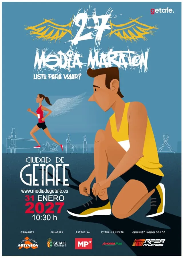Cartel XXVII Media Maratón Internacional Ciudad de Getafe