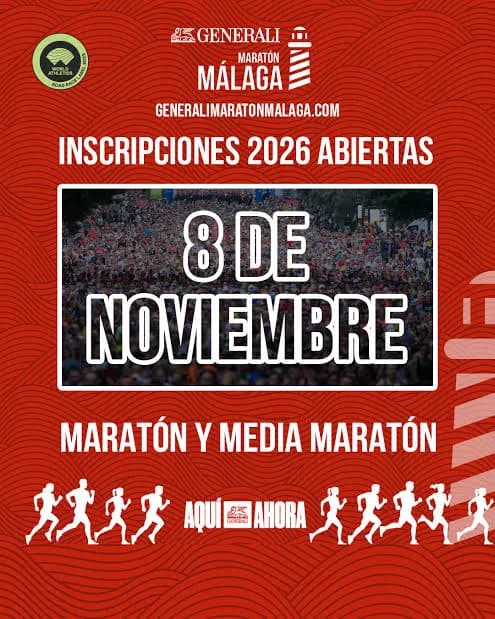 Cartel Generali Maratón de Málaga