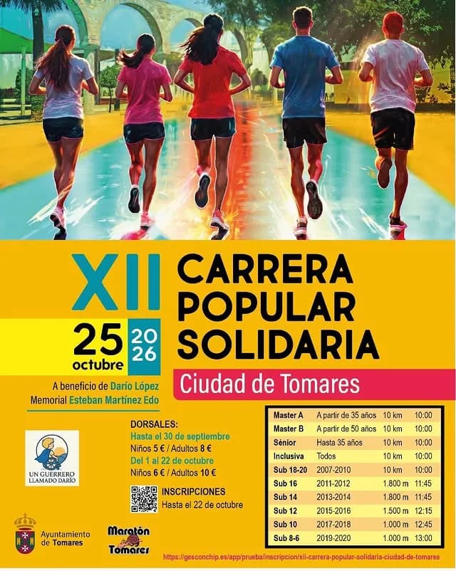 Cartel XII Carrera Popular Solidaria Ciudad de Tomares