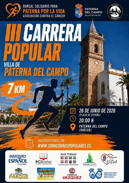 Cartel III Carrera Popular Villa de Paterna del Campo