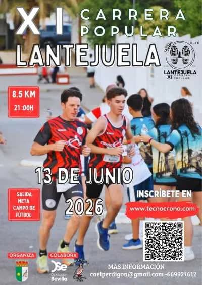 Cartel XI Carrera Popular de Lantejuela