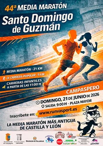 Cartel 44ª Media Maratón Santo Domingo - Campaspero