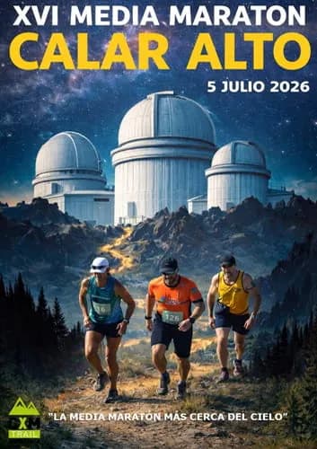 Cartel XVI Media Maratón Calar Alto - Gérgal