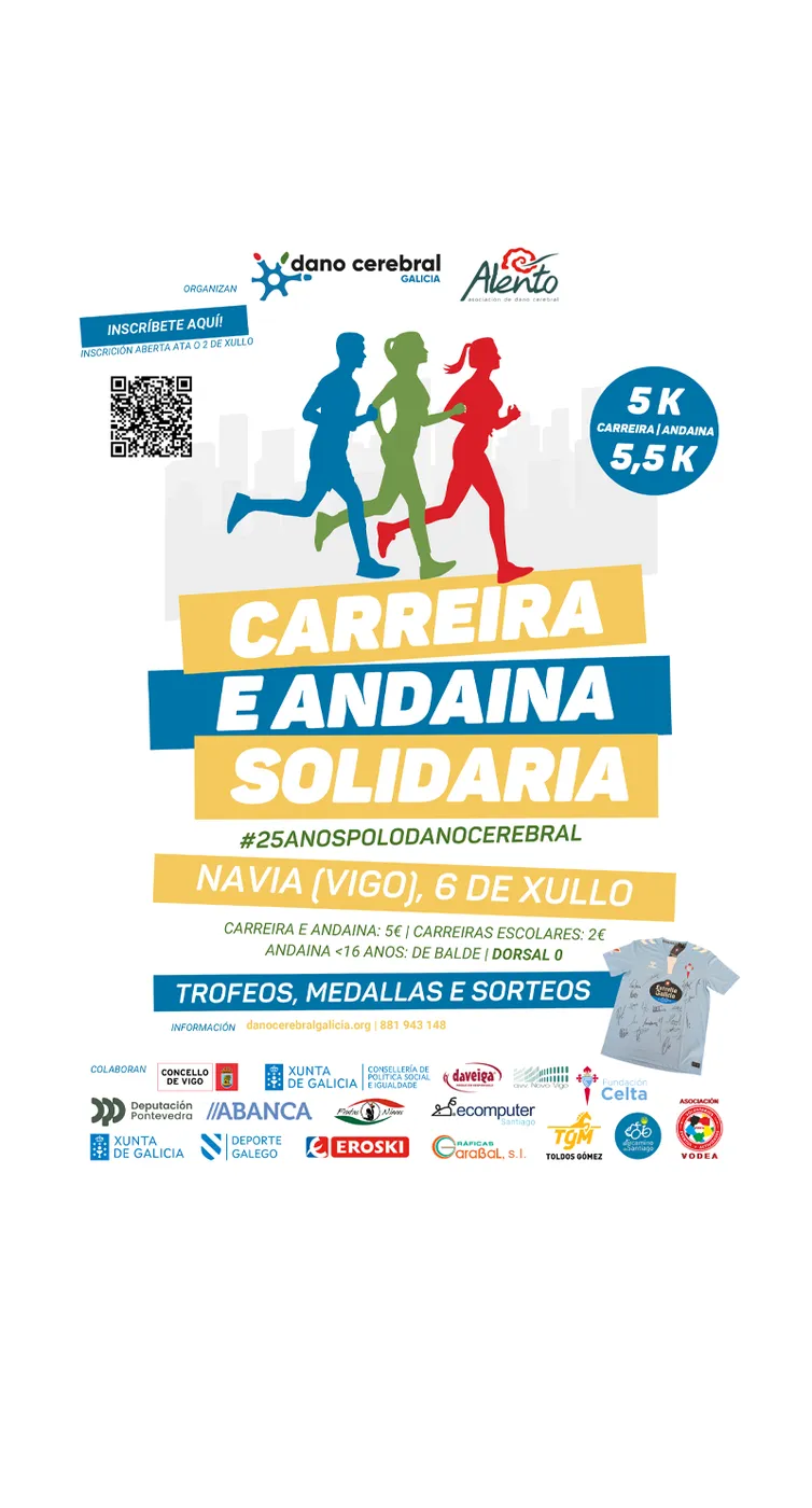 Cartel IV Carreira e Andaina Solidaria polo Dano Cerebral