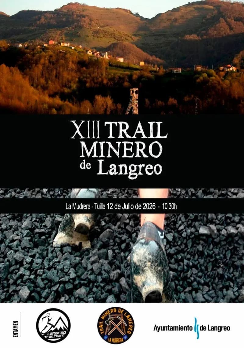 Cartel XIII Trail Minero de Langreo - La Mudrera