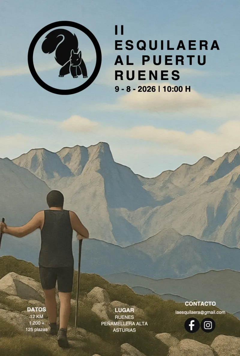 Cartel La Esquilaera - Puertu de Ruenes