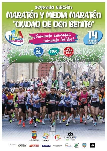 Cartel 2ª Media Maratón Popular Ciudad de Don Benito
