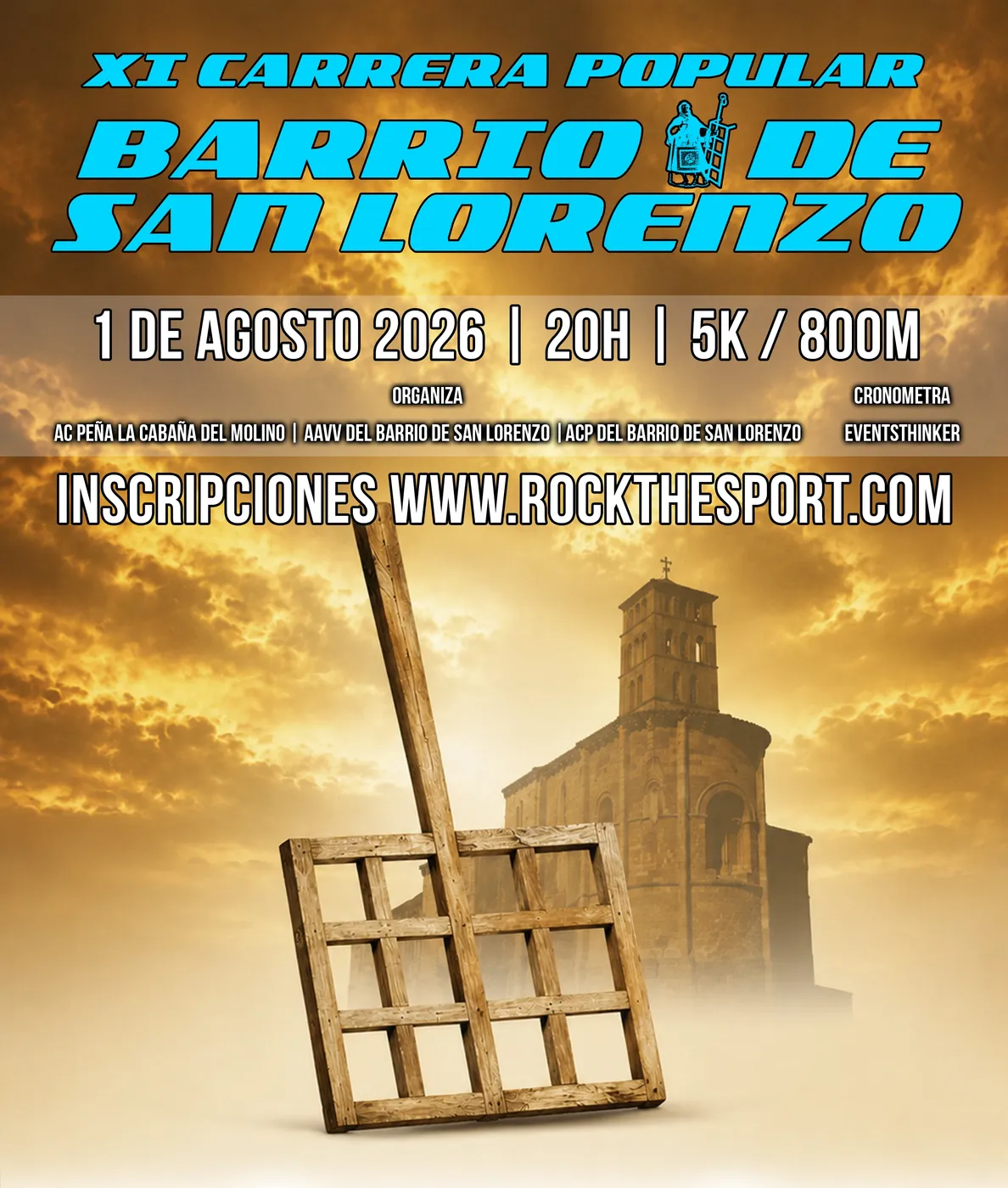 Cartel XI Carrera Popular Barrio de San Lorenzo