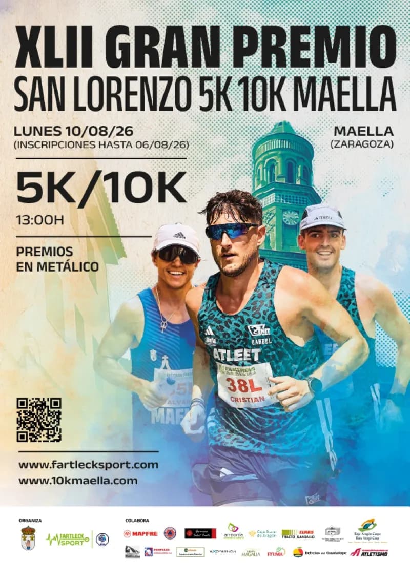 Cartel XLII 10K/5K Gran Premio de San Lorenzo Maella