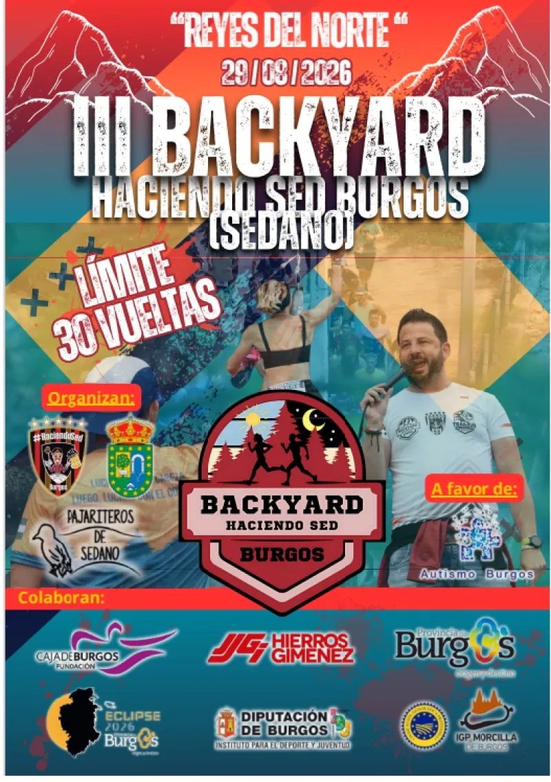 Cartel III Backyard Haciendo Sed Burgos