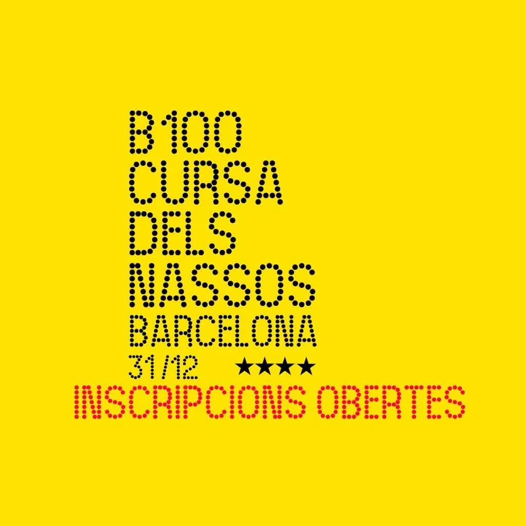 Cartel B100 Cursa dels Nassos