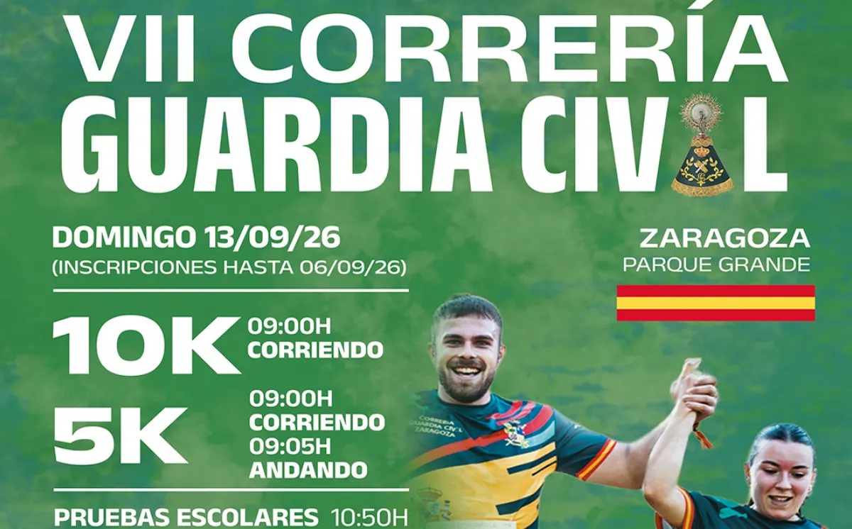 Cartel VII Correría Guardia Civil Zaragoza 5K