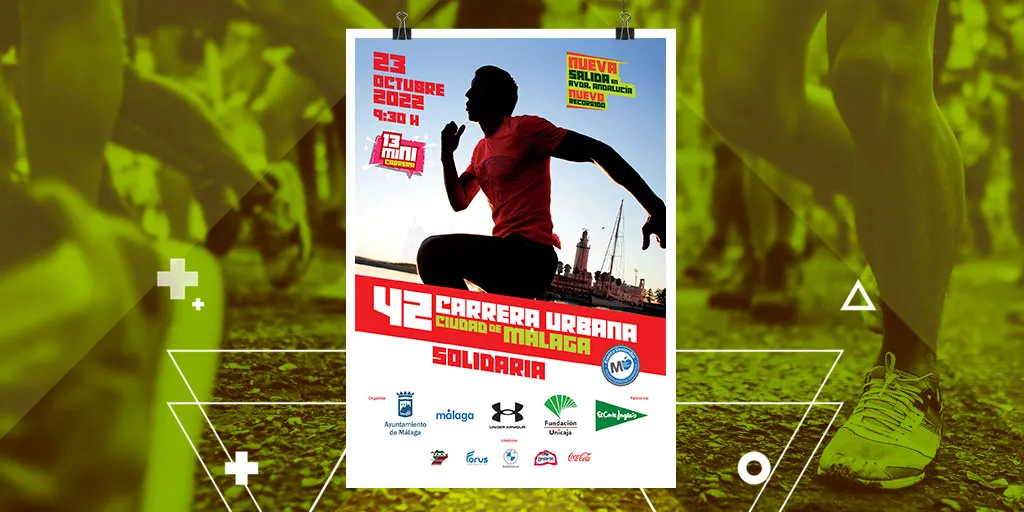 Cartel 45ª Carrera Urbana Ciudad de Málaga