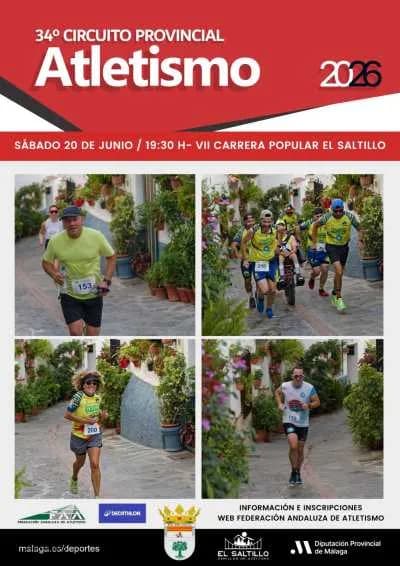 Cartel VII Carrera Popular El Saltillo - Canillas de Aceituno